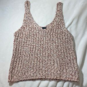 Pink Knitted Tank Top
